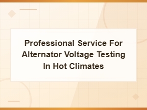 Professional Alternator Voltage Testing Services for Hot Climates